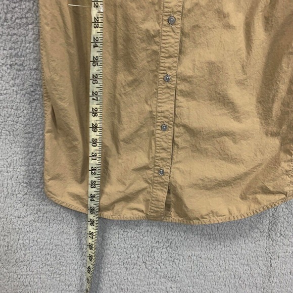 J Crew Collection Womens Shirt Dress Button Down Khaki 100% Cotton Sz XXS Brown - Picture 6 of 14